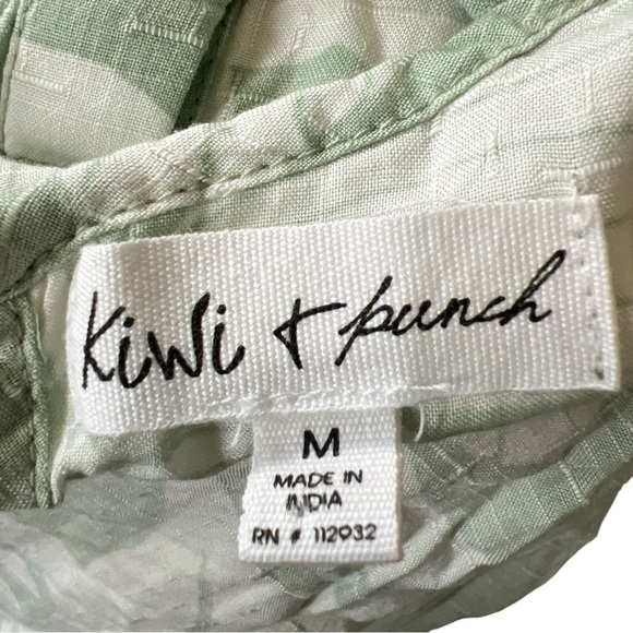 Kiwi & Punch Tropical Floral Vacation Summer Strappy Slinky Beach Maxi Dress - Picture 6 of 7